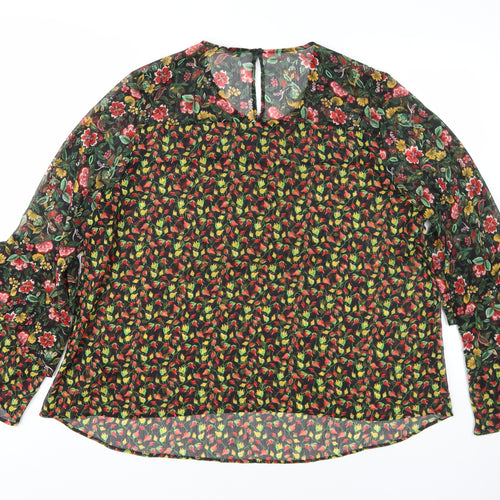 Marks and Spencer Women's Multicoloured Floral Blouse Size 20