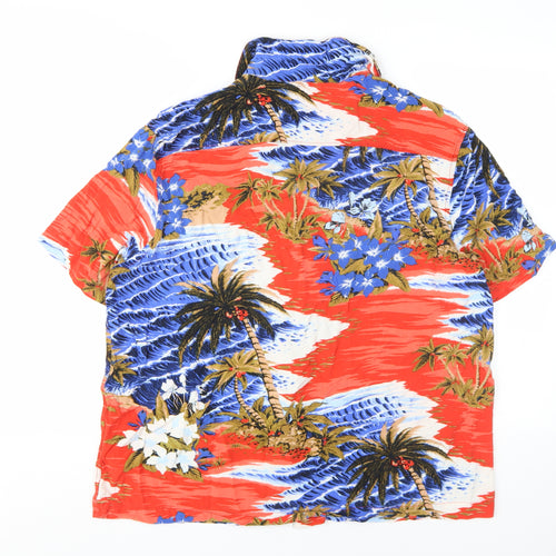 H&M Men's Hawaiian Graphic Print Shirt XL Multicoloured