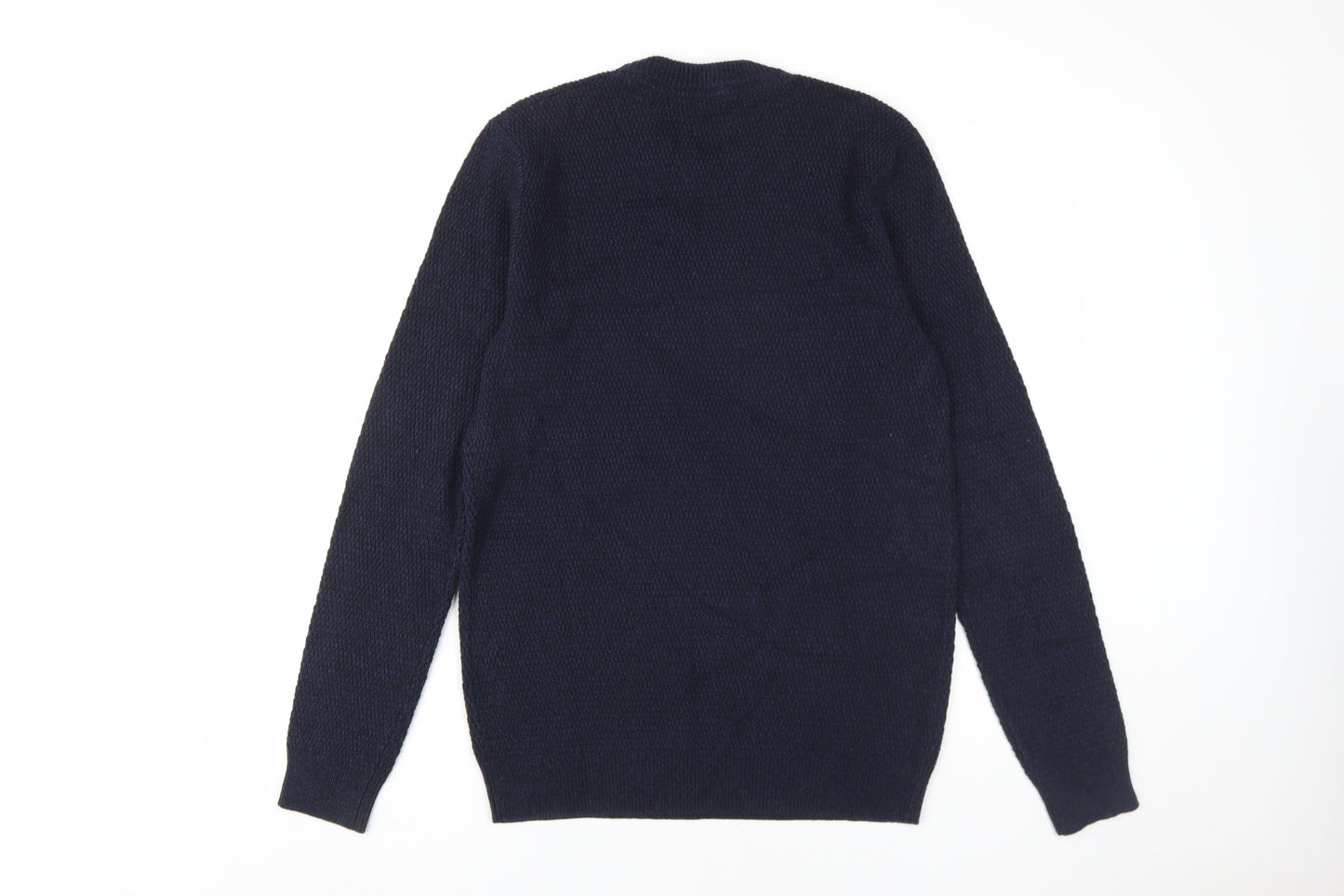 A-FRAME Men's Blue Pullover Jumper, Size M, Cotton