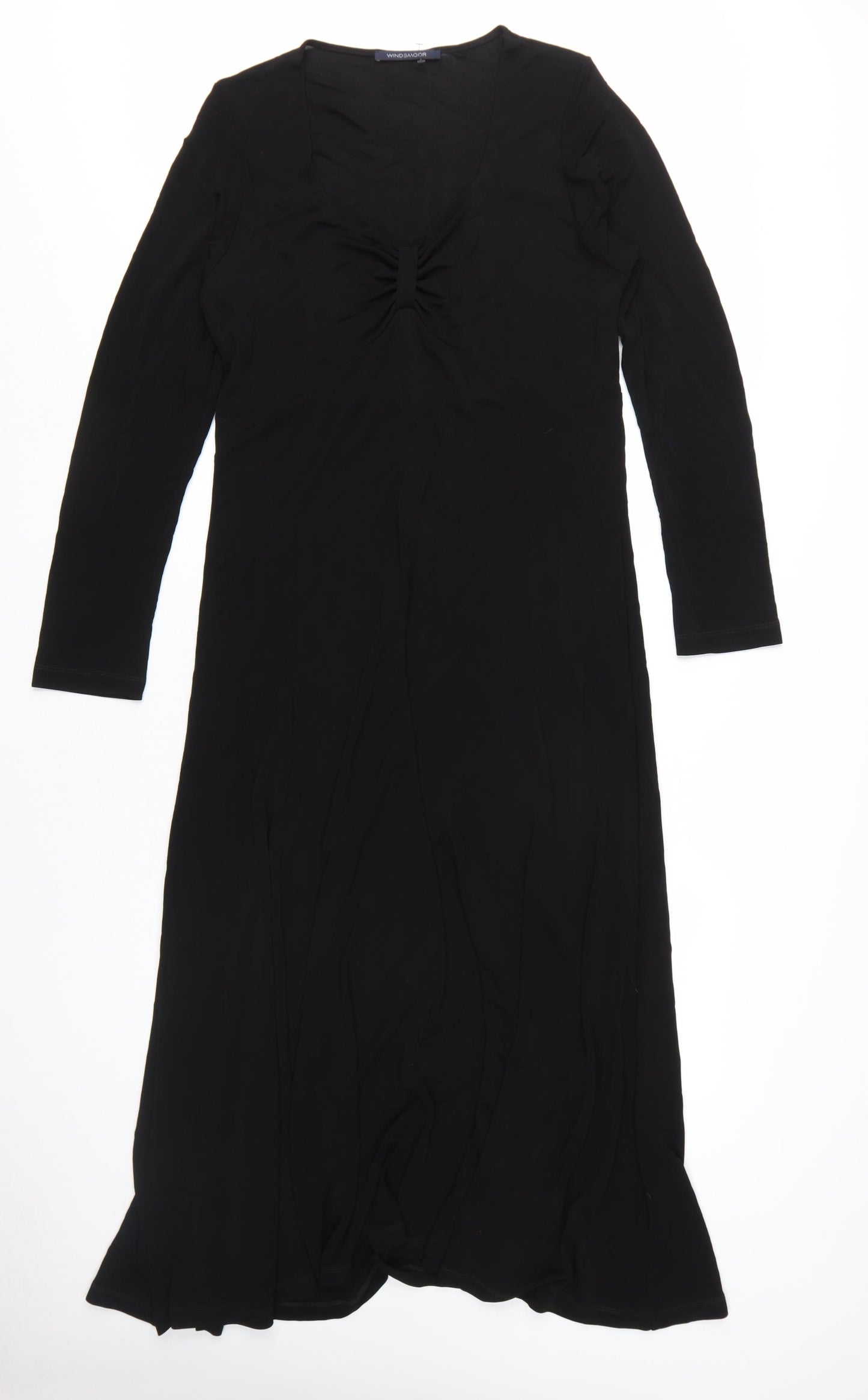 Windsmoor Black Long Sleeve Women's Dress L