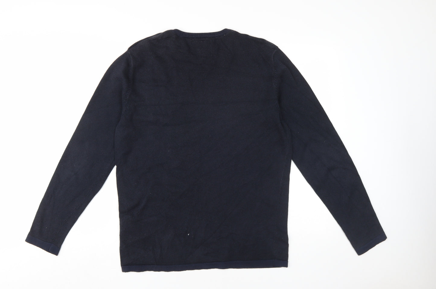 Jack & Jones Men's Black Pullover Jumper Medium