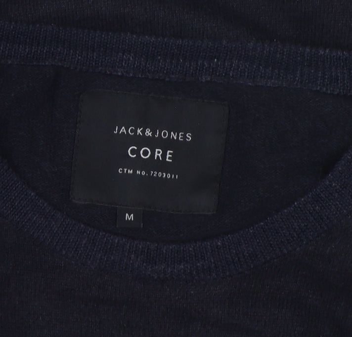 Jack & Jones Men's Black Pullover Jumper Medium