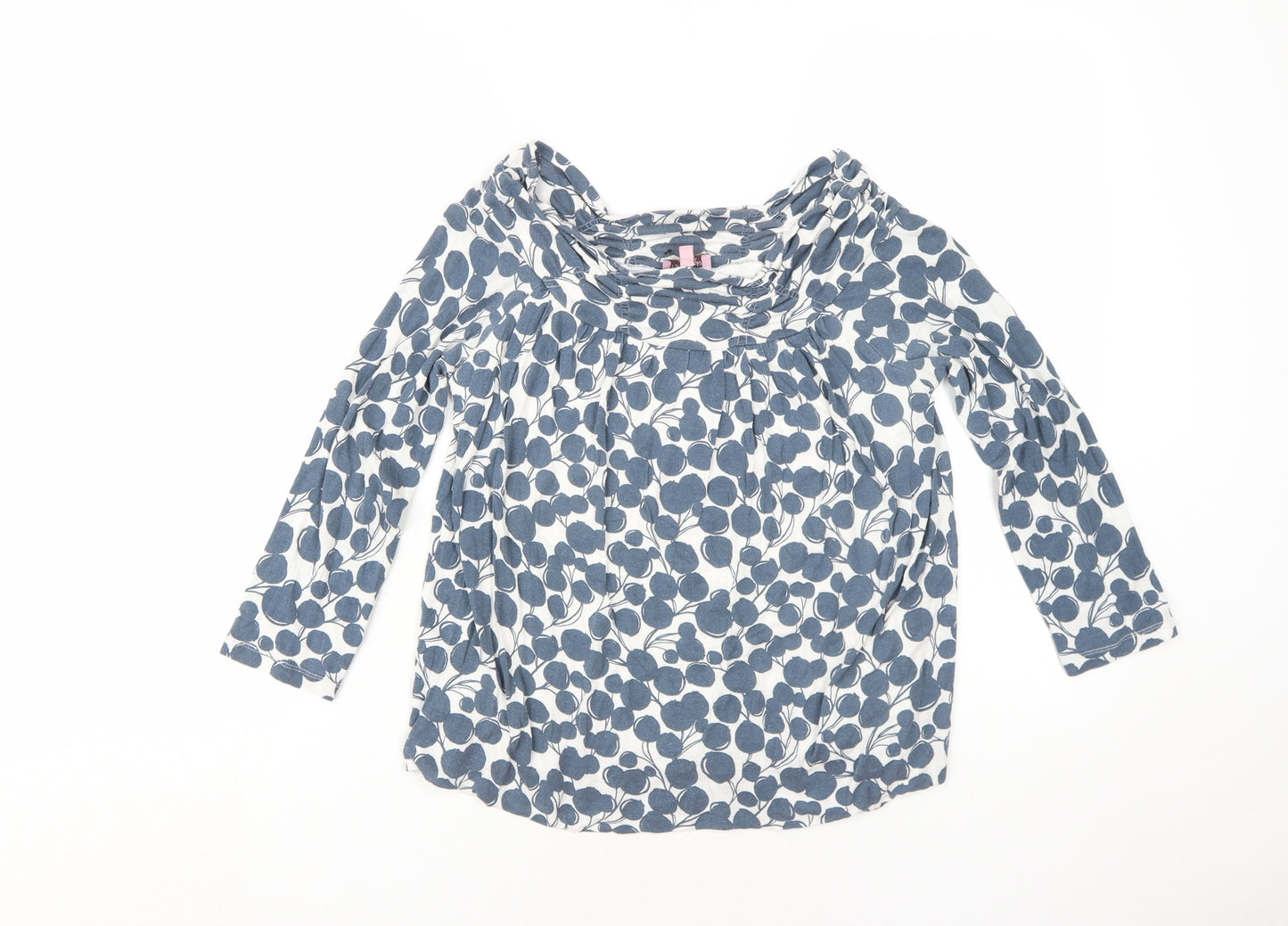 Phase Eight Women's Blue Floral Cowl Neck Top Size 10