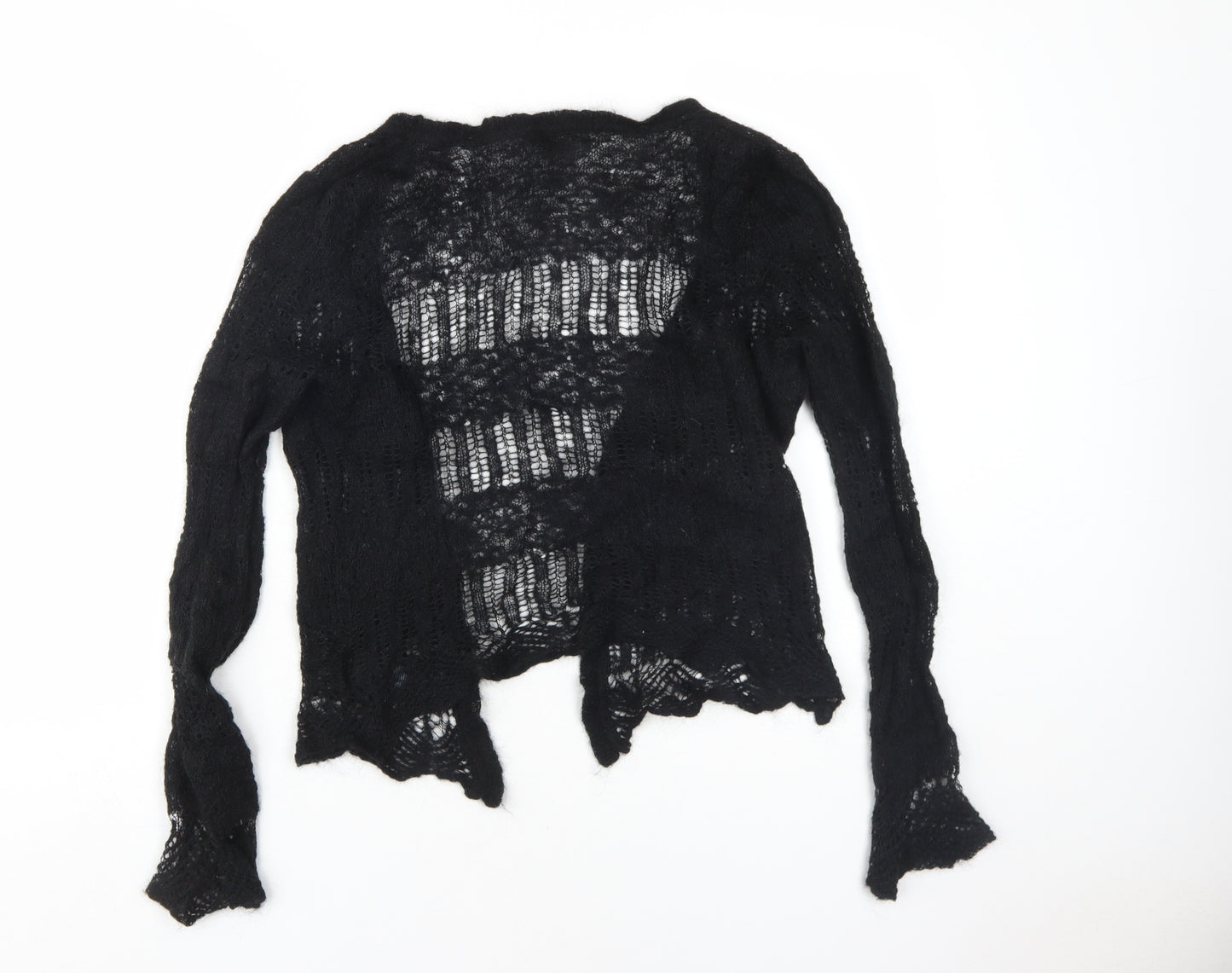 Mexx Women's Black Open Knit Cardigan L