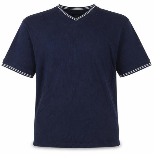 EA Menswear Blue V-Neck Men's T-Shirt L