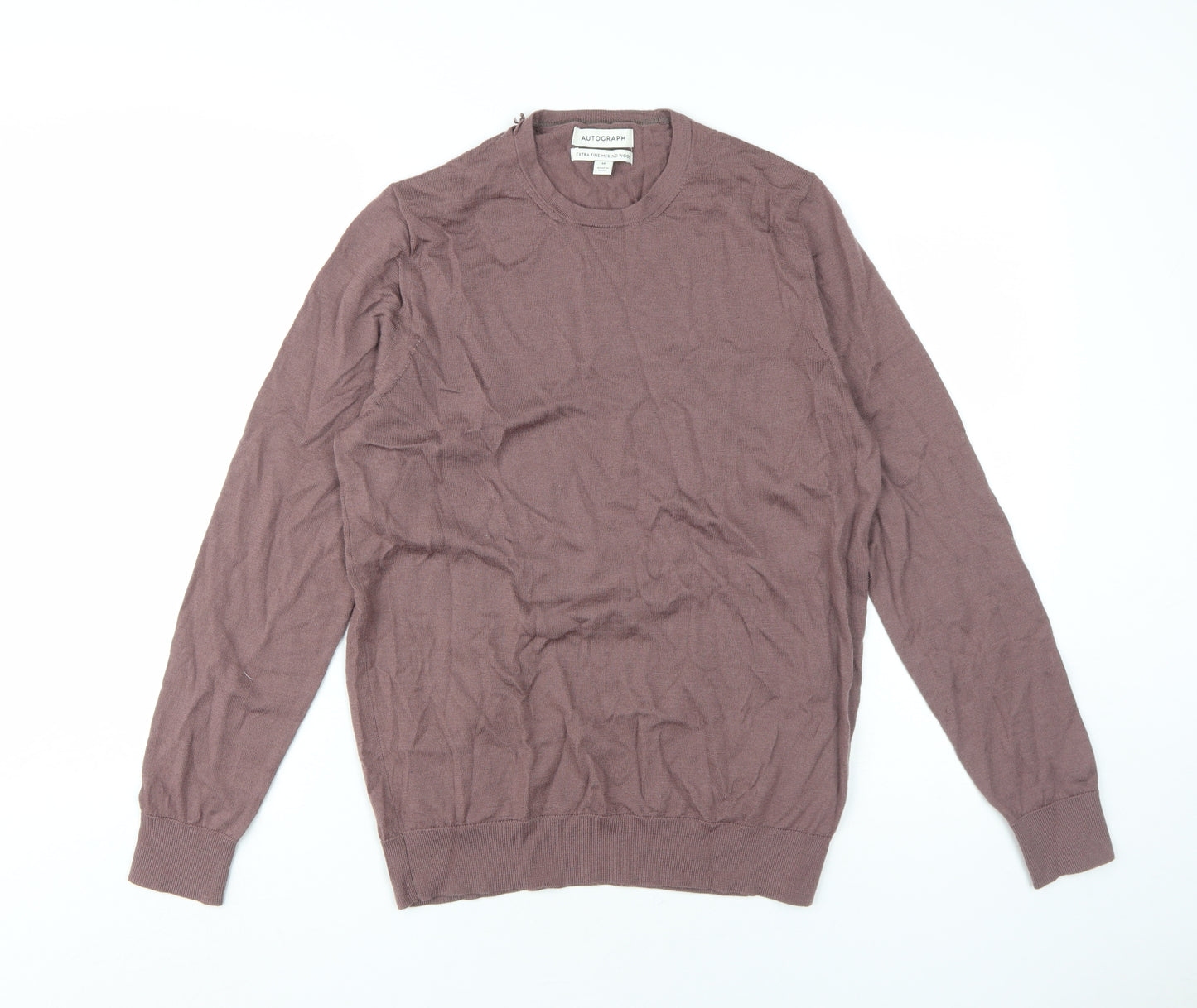 Marks and Spencer Men's Brown Wool Pullover M