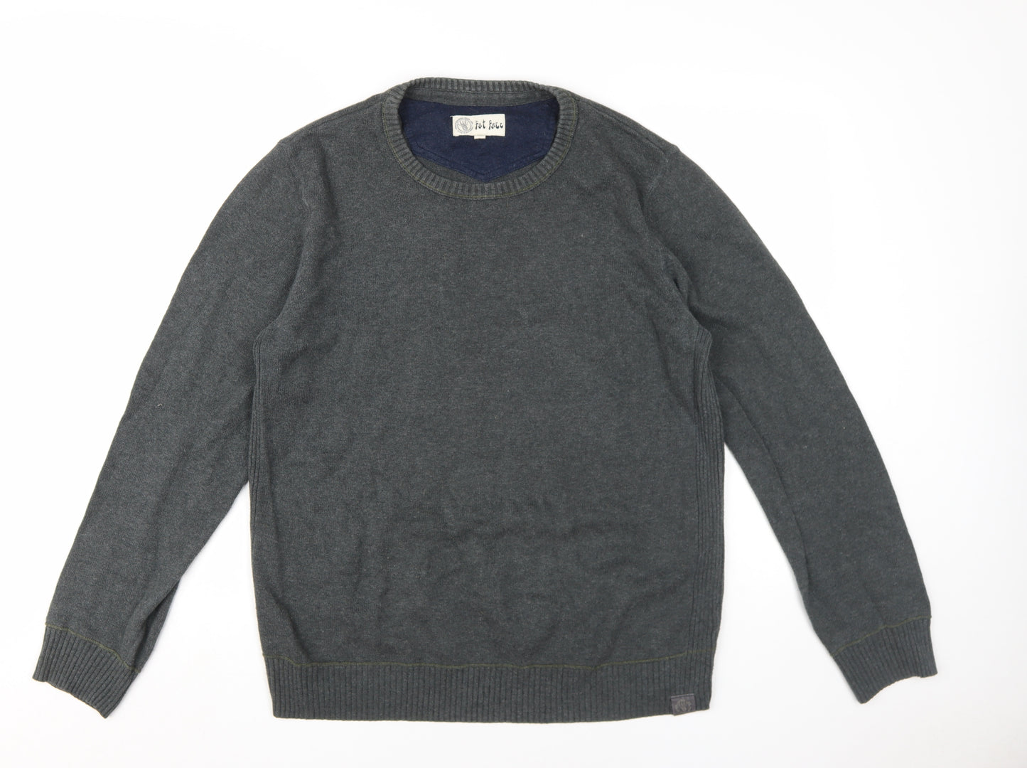 Fat Face Men's Grey Pullover Jumper M