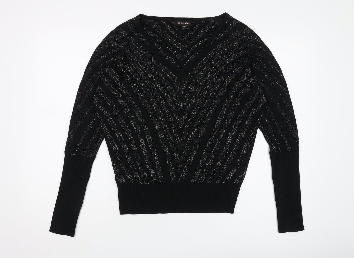 QED London Women's Black Pullover Jumper, Size M