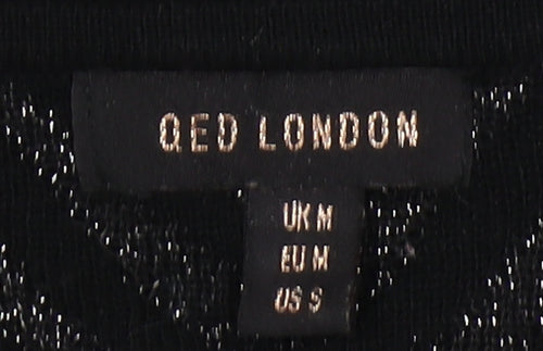 QED London Women's Black Pullover Jumper, Size M