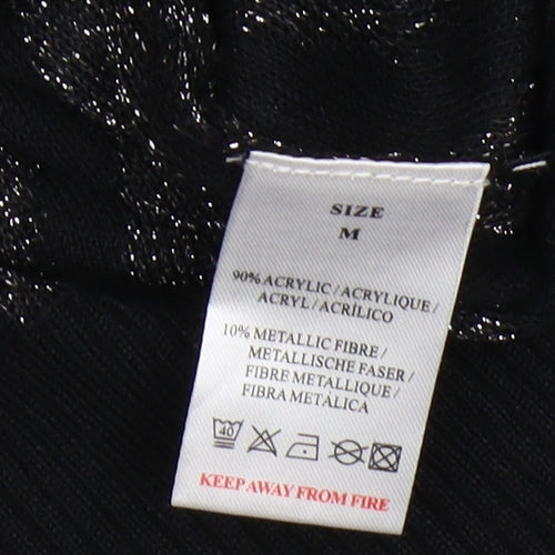 QED London Women's Black Pullover Jumper, Size M