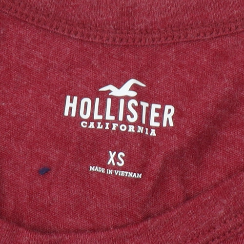 Hollister Women's Red XS Long Sleeve Jersey T-Shirt