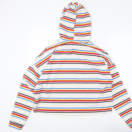 Stella Viva Women's Multicolour Striped Hoodie L