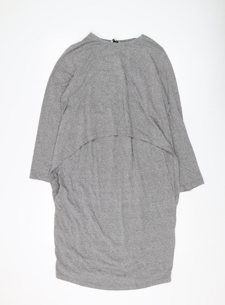 Blooming Marvellous Women's Grey Crew Neck Dress 14