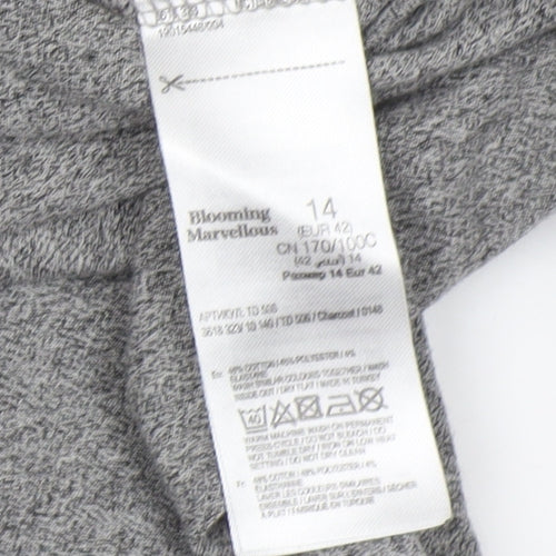 Blooming Marvellous Women's Grey Crew Neck Dress 14