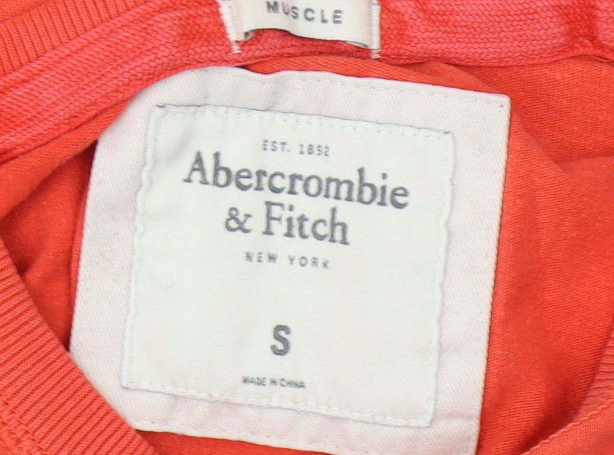 Abercrombie & Fitch Red Unisex T-Shirt, Size S