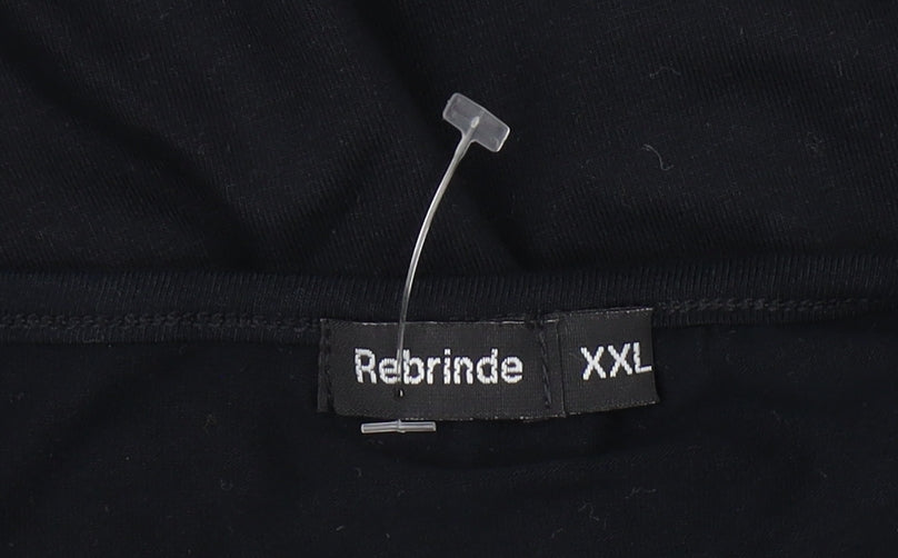 Rebrinde Unisex Black XL Basic T-Shirt