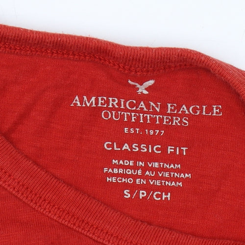 American Eagle Red Men's T-Shirt Size S Classic Fit