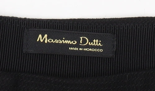 Massimo Dutti Women's Black Pencil Midi Skirt Size 12