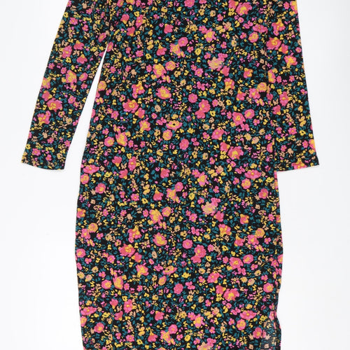 ONLY Women's Multicoloured Floral Midi Dress M