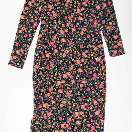 ONLY Women's Multicoloured Floral Midi Dress M