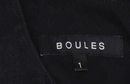 Boules Women's Black Midi Sheath Dress - Size 8