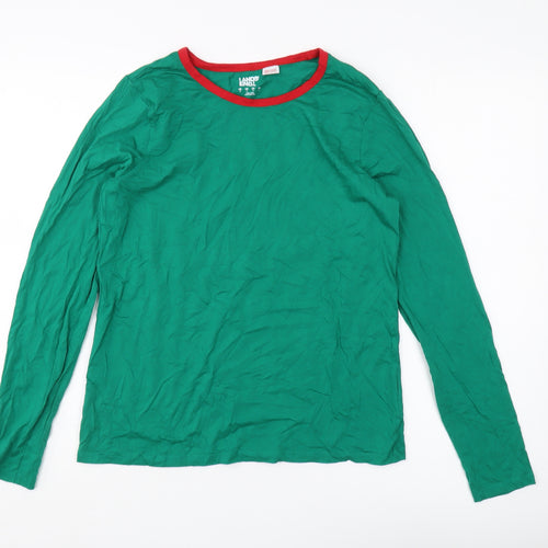 Lands' End Green Ringer T-Shirt - M - Casual Unisex