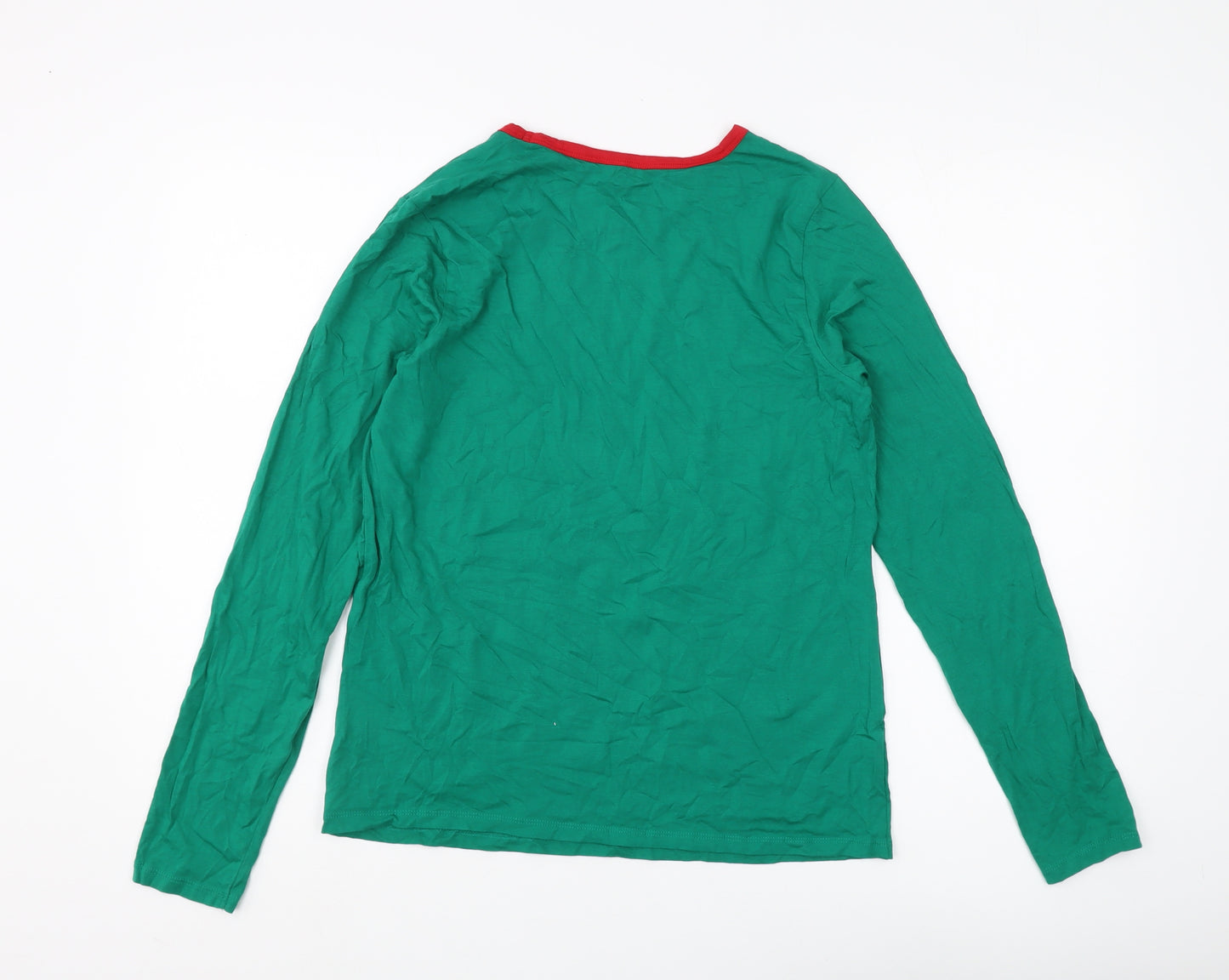 Lands' End Green Ringer T-Shirt - M - Casual Unisex
