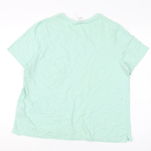 Marks and Spencer Women's Green T-Shirt Size 18