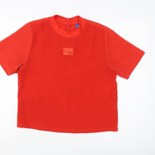 Adidas Women's Red Basic T-Shirt, Size 10