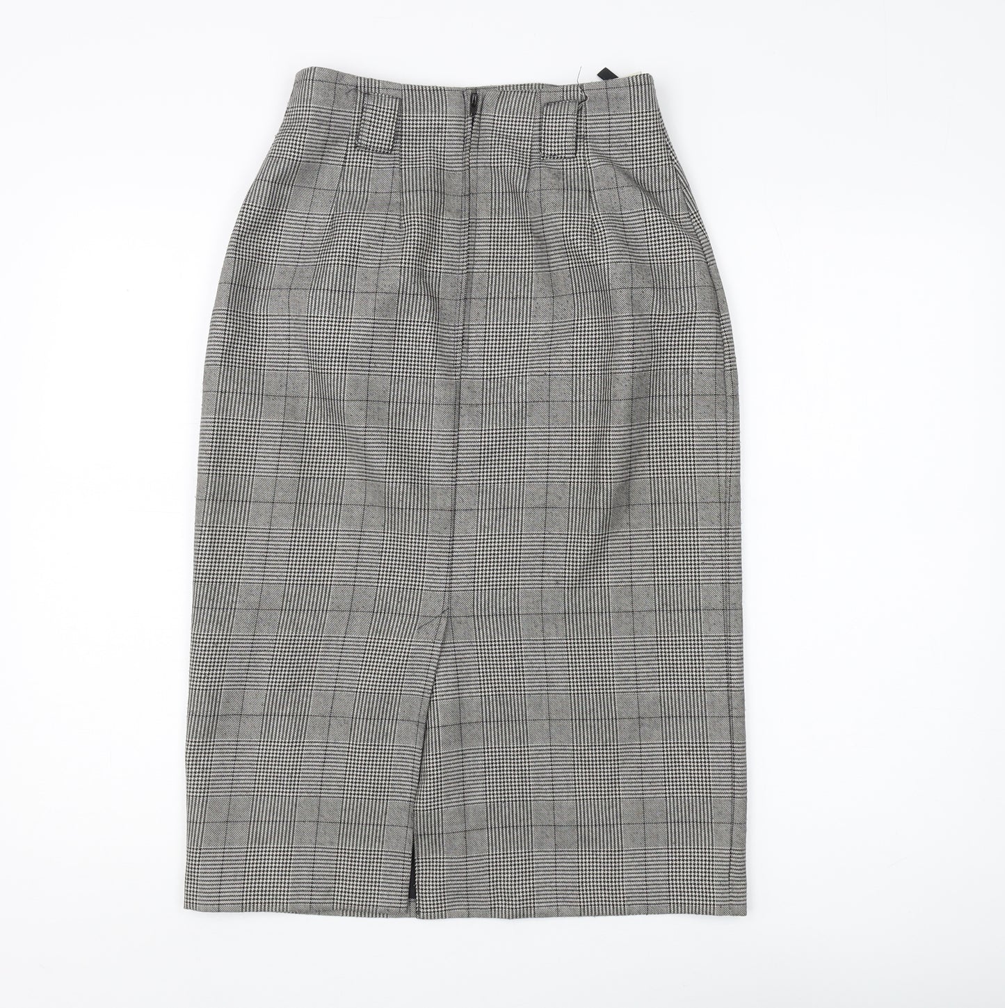 St Michael Women's Black Check Pencil Skirt Size 10