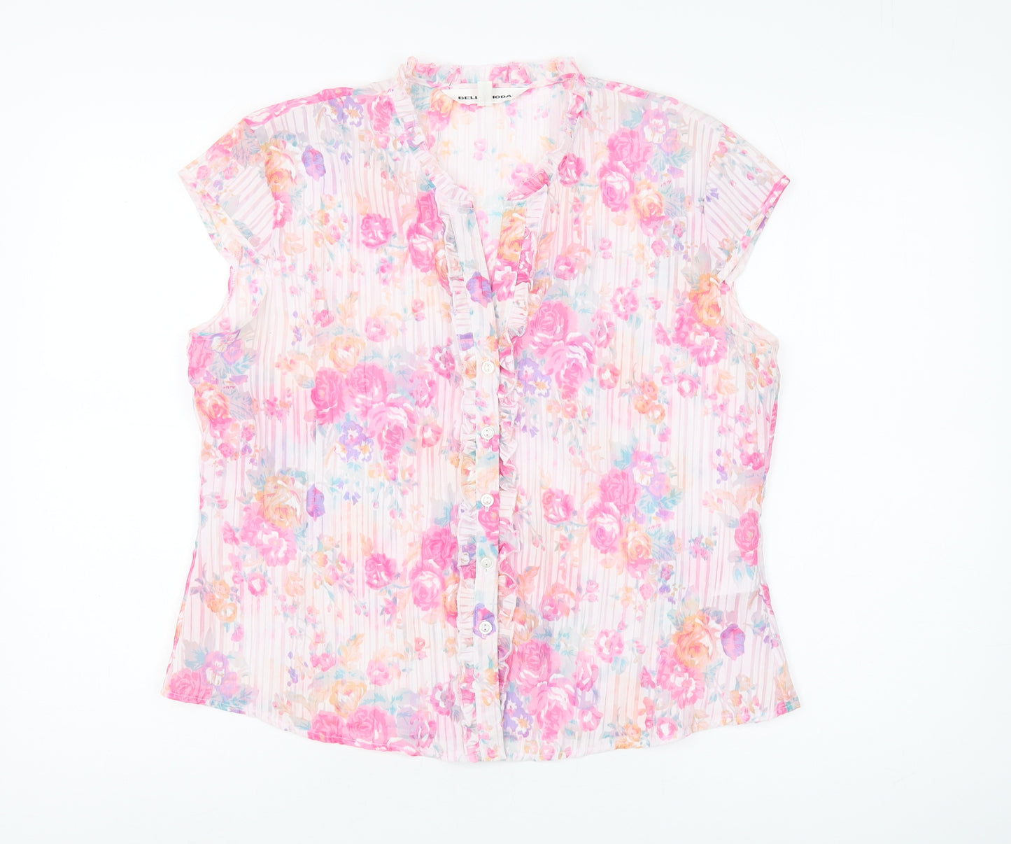 Bella Moda Women’s Multicoloured Floral Blouse UK 16