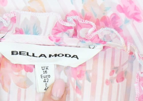 Bella Moda Women’s Multicoloured Floral Blouse UK 16