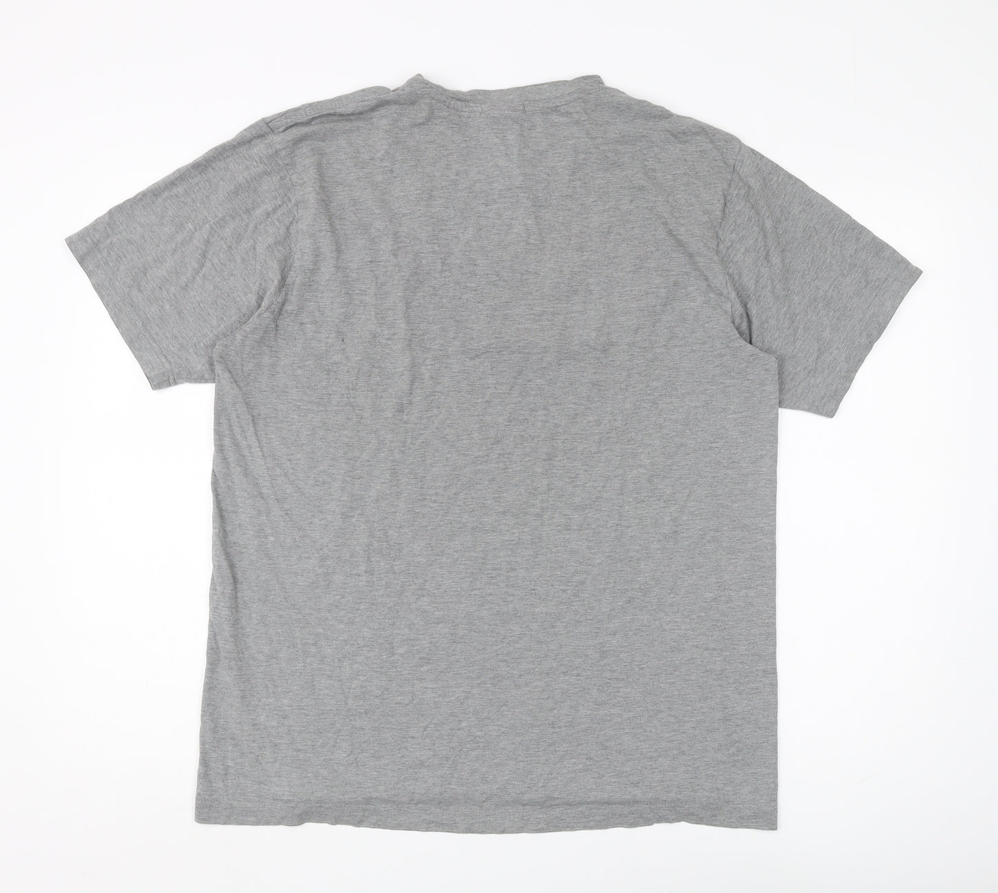 Nike Men's Grey Crew Neck Graphic Print T-Shirt L