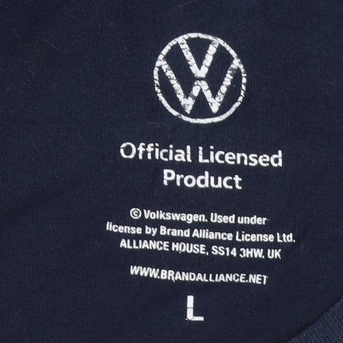 Volkswagen Men's Blue Beach T-Shirt, Large