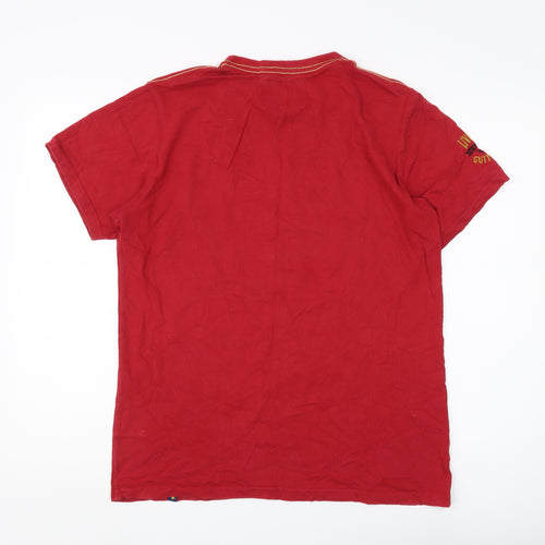 Joe Browns Men's Red Graphic Music Festival T-Shirt M