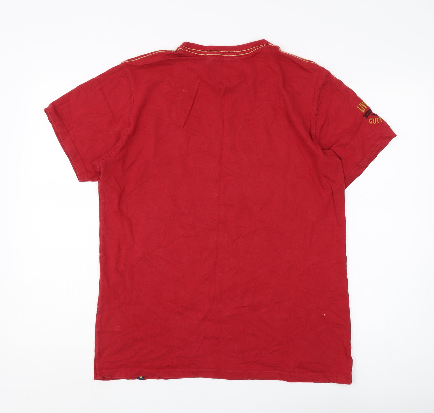 Joe Browns Men's Red Graphic Music Festival T-Shirt M
