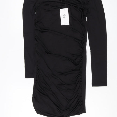 Stradivarius Women's Black Bodycon Dress Size 8