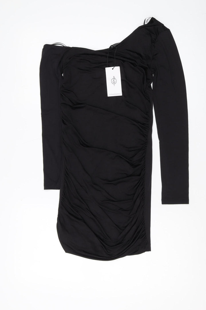 Stradivarius Women's Black Bodycon Dress Size 8