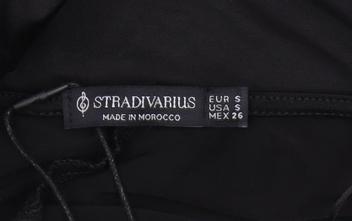 Stradivarius Women's Black Bodycon Dress Size 8
