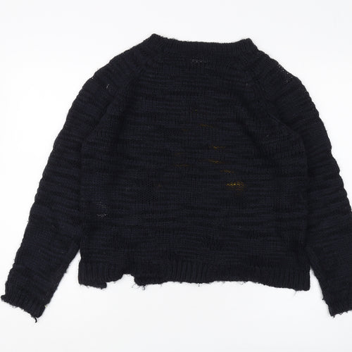 Brave Soul Women's Black Pullover Jumper Size 12