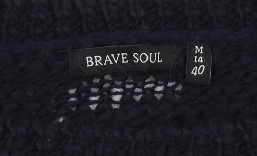 Brave Soul Women's Black Pullover Jumper Size 12