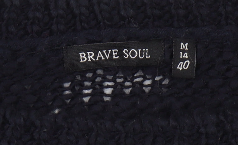 Brave Soul Women's Black Pullover Jumper Size 12