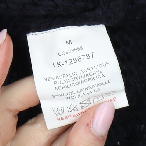 Brave Soul Women's Black Pullover Jumper Size 12