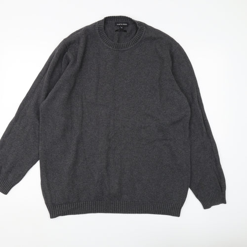 Austin Reed Men's Grey Cotton Pullover Jumper XL