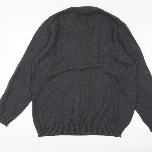 Austin Reed Men's Grey Cotton Pullover Jumper XL