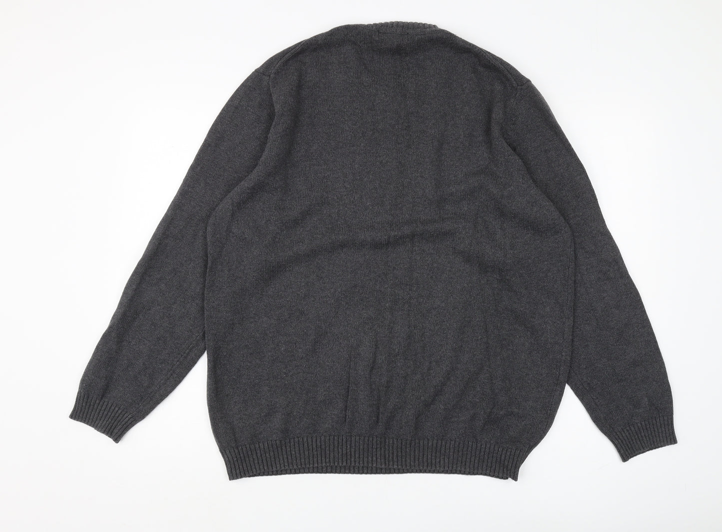 Austin Reed Men's Grey Cotton Pullover Jumper XL