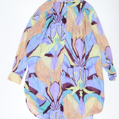 Weekday Women's Multicoloured Floral Button-Up Shirt