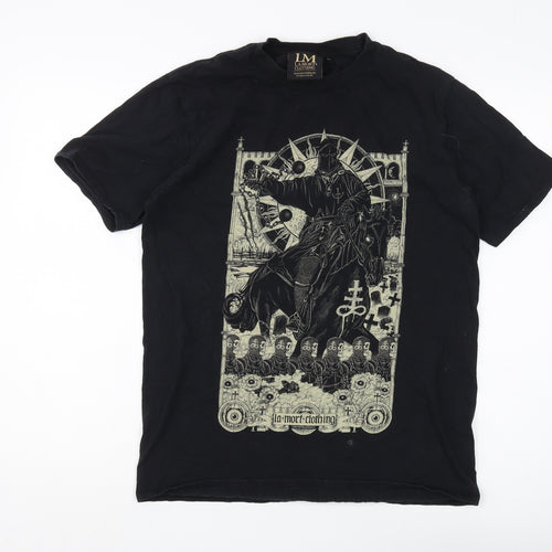 La Mort Clothing Men's Black Gothic Medium T-Shirt