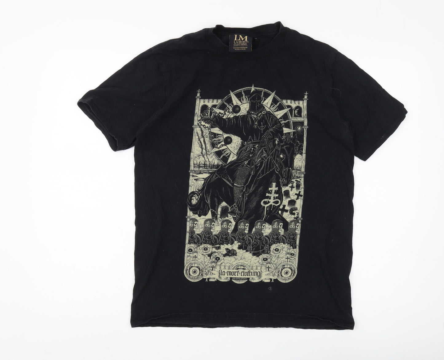 La Mort Clothing Men's Black Gothic Medium T-Shirt