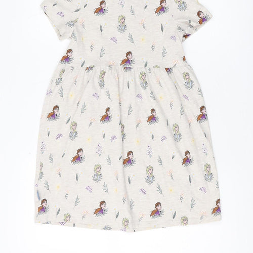 Marks and Spencer Girls Beige Frozen Dress 8-9Y A-Line